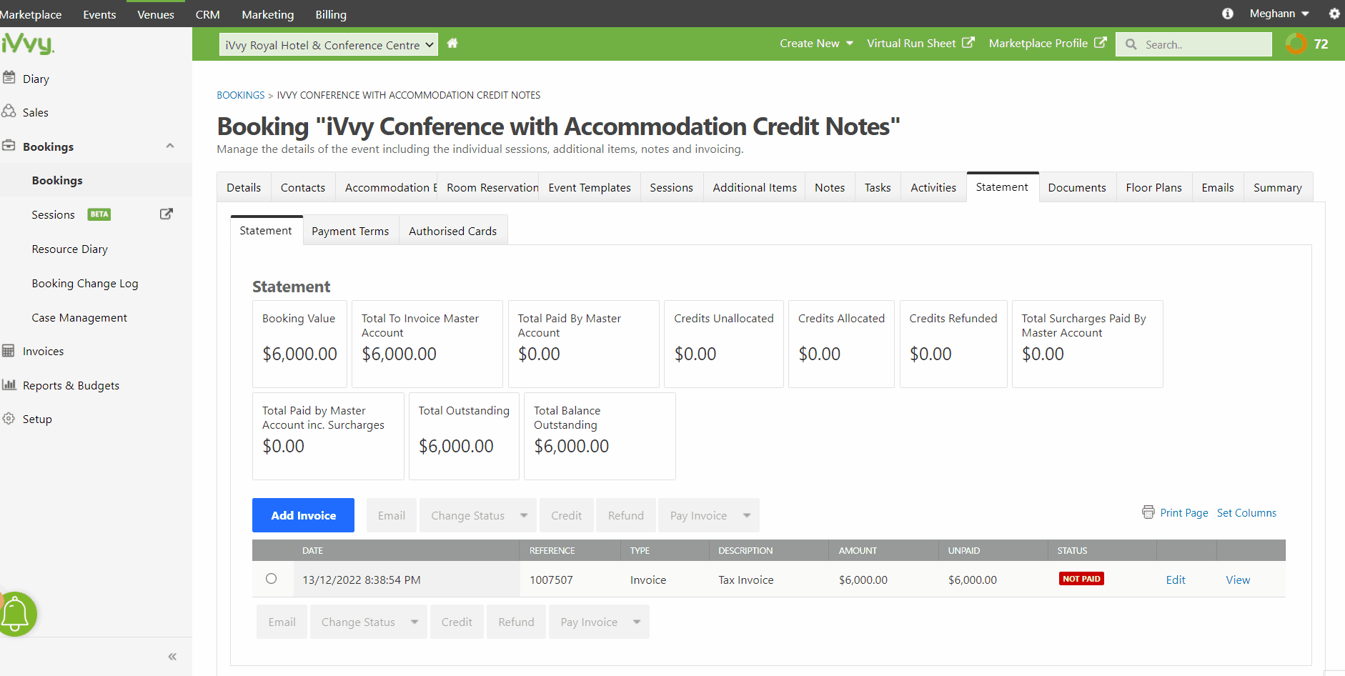 Processing A Credit Note Processing A Credit Note