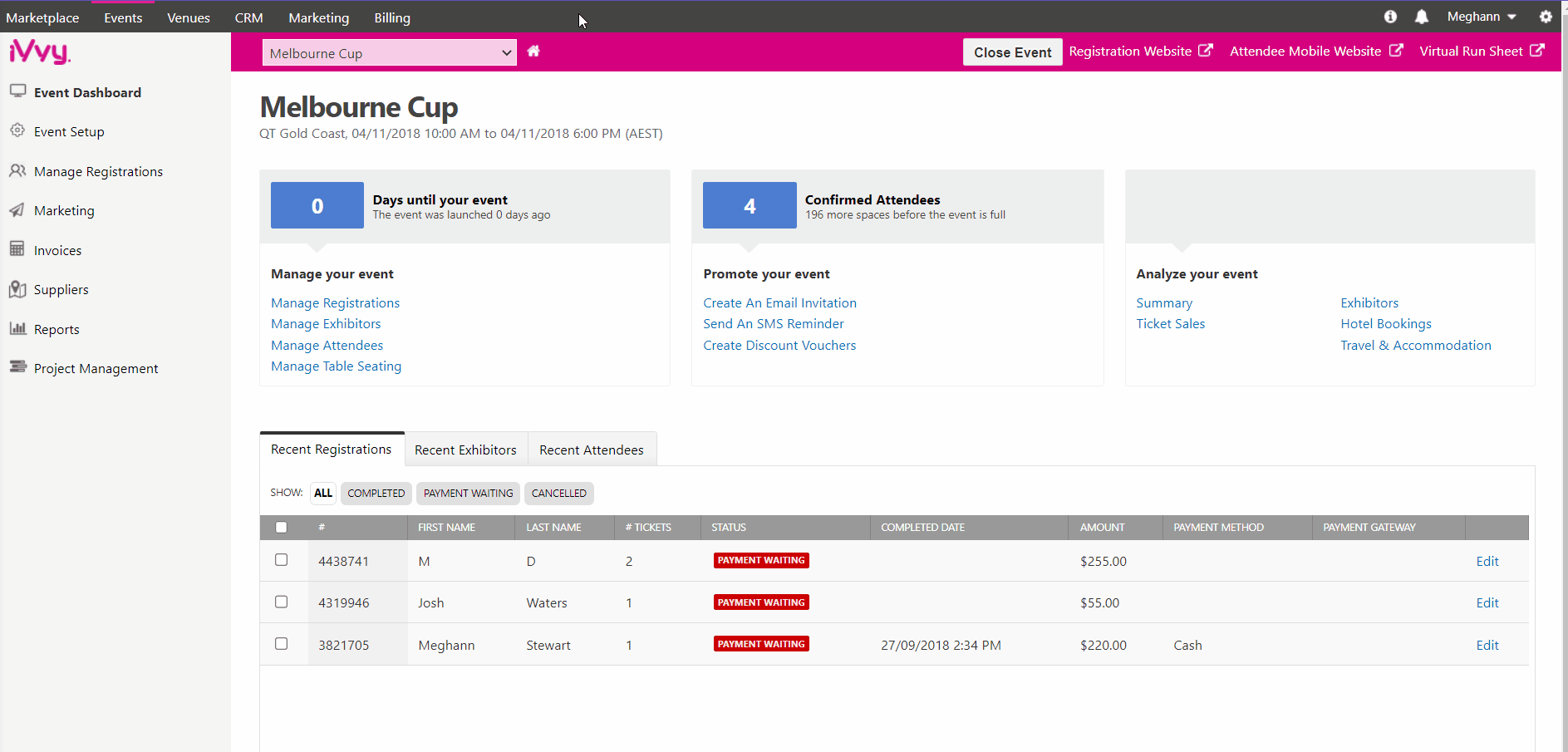 Adding Removing Accommodation Bookings on a Registration