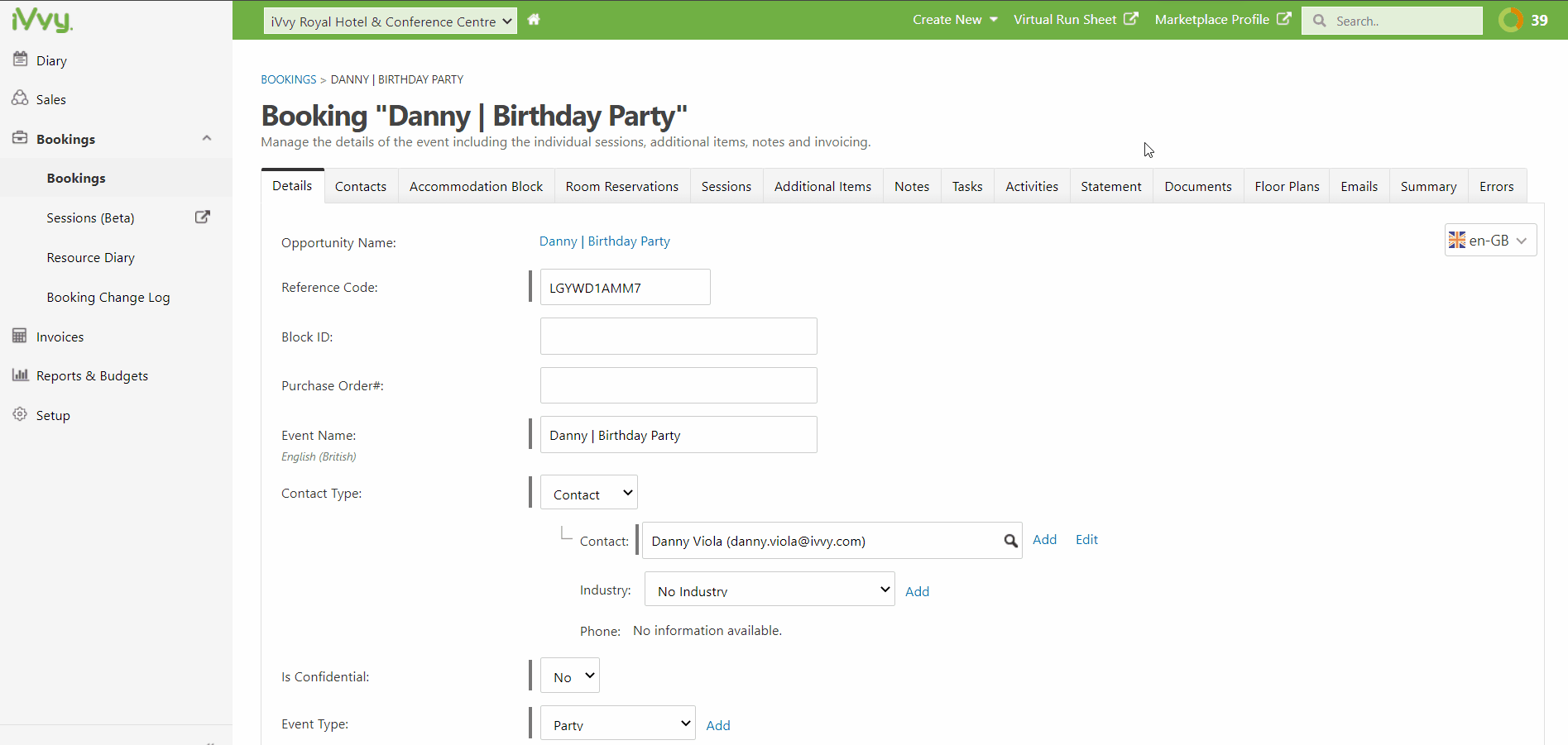 Adding floorplan to quote or booking