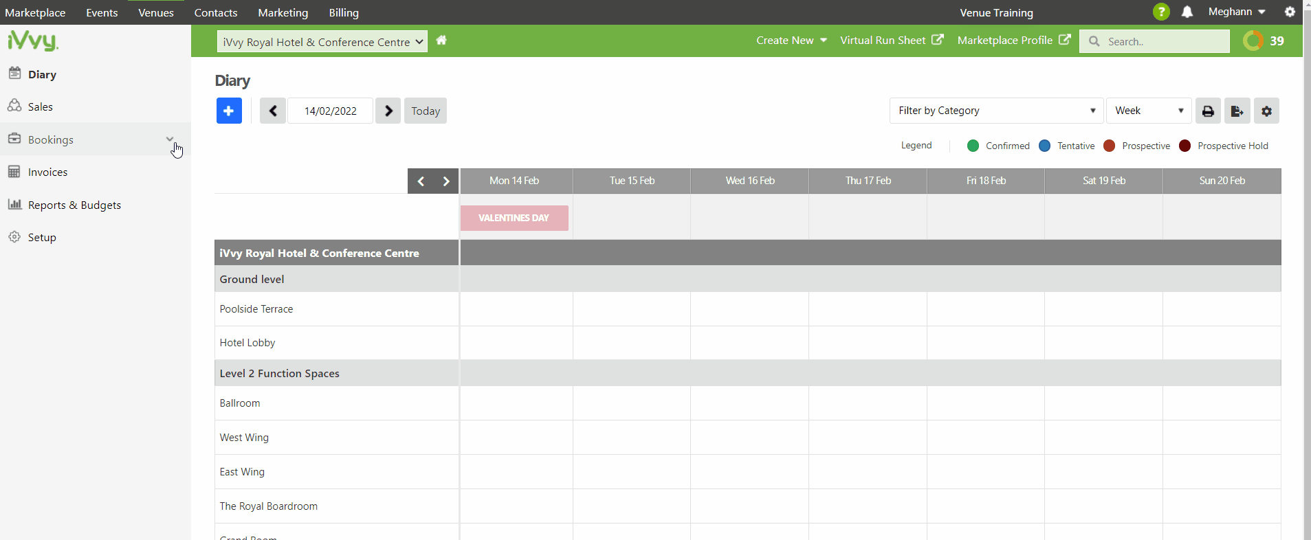 Tables in Default Booking Notes 