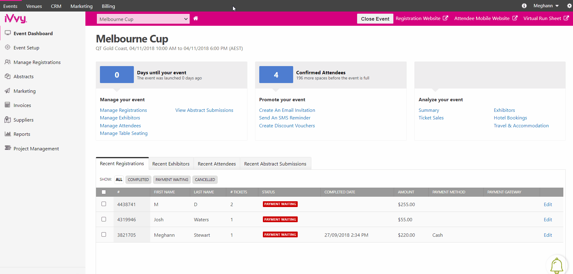 Manually Creating an Invoice - iVvy Events System